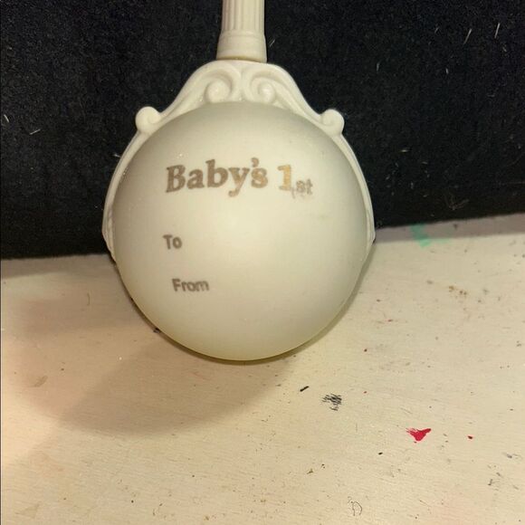 Elegant Cream Teddy Bear Ornament - Picture 4 of 4